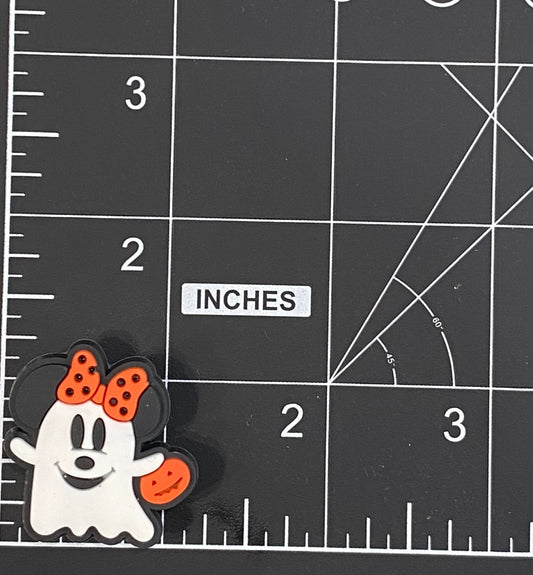 Halloween Minnie Ghost Shoe Charm