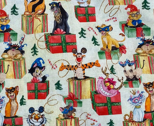 Disney Christmas Fabric Collage
