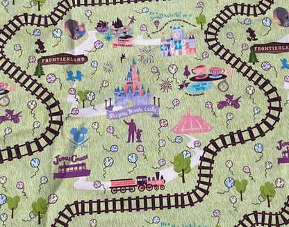 Disney Disneyland Map Fabric