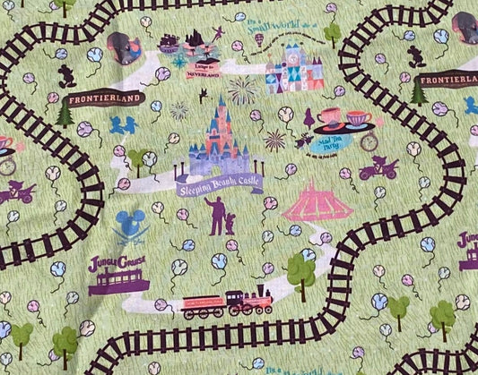 Disney Disneyland Map Fabric