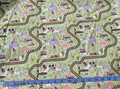 Disney Disneyland Map Fabric