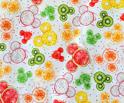Disney Mickey Icon Fabric - Fruits