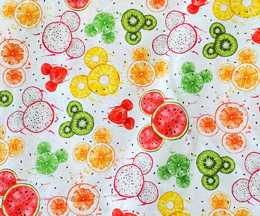 Disney Mickey Icon Fabric - Fruits