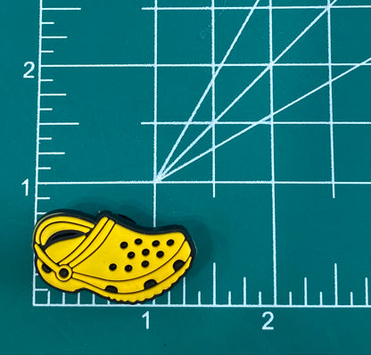Croc Style Shoe Charm - Yellow