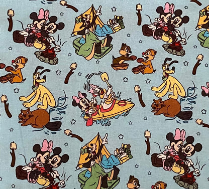 Disney Mickey and Friends Camping Fabric