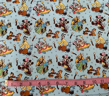 Disney Mickey and Friends Camping Fabric