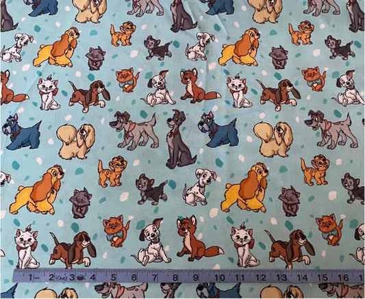 Disney Dogs and Cats Fabric