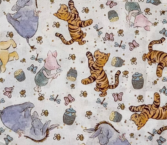 Disney Winnie The Pooh Fabric Vintage