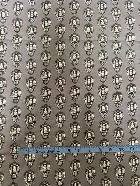 Wednesday Addams Fabric - On Wednesdays We Wear Black