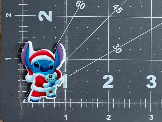 Disney Christmas Flat Back Planar Resin - Stitch