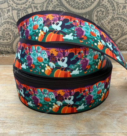 Disney Haunted Mansion Halloween Grosgrain Ribbon