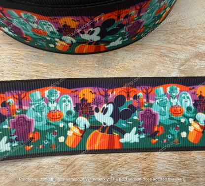 Disney Haunted Mansion Halloween Grosgrain Ribbon