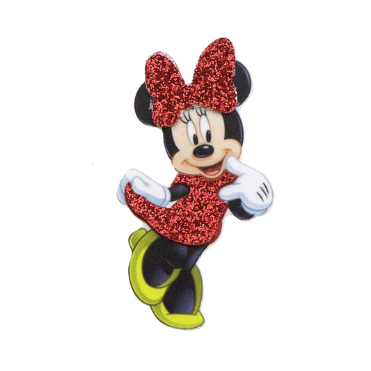 Disney Minnie Mouse Flat Back Planar Resin Glitter