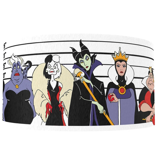 Disney Villains Mugshot Grosgrain Ribbon
