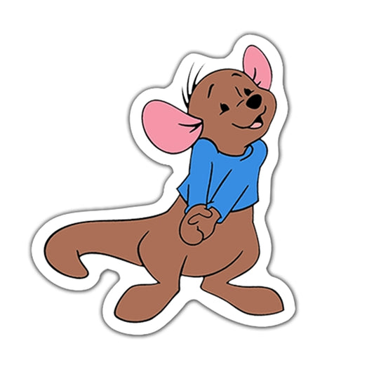 Winnie the Pooh Flat Back Planar Resin - Glittery Roo