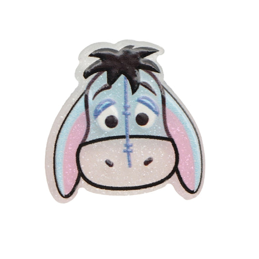 Winnie the Pooh Flat Back Planar Resin - Glittery Eeyore