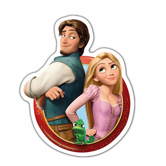 Tangled Flat Back Planar Resin - Flynn and Rapunzel
