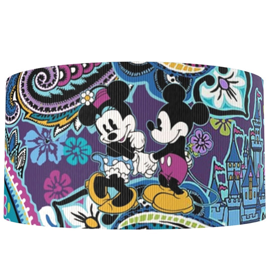 Disney Paisley Mickey and Minnie Grosgrain Ribbon