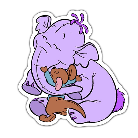 Winnie the Pooh Flat Back Planar Resin - Roo and Lumpy