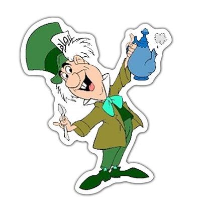 Alice In Wonderland Flat Back Planar Resin - Mad Hatter
