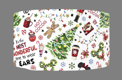 Disney Christmas Grosgrain Ribbon - What a Wonderful Time to Wear Ears