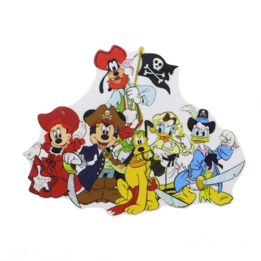 Disney Pirate Mickey and Friends Flat Back Planar Resin