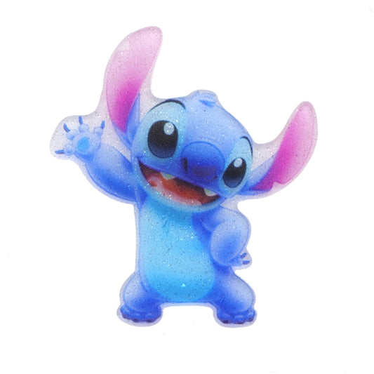 Lilo and Stitch Flat Back Planar Resin - Glitter