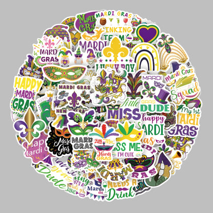 Mardi Gras Stickers