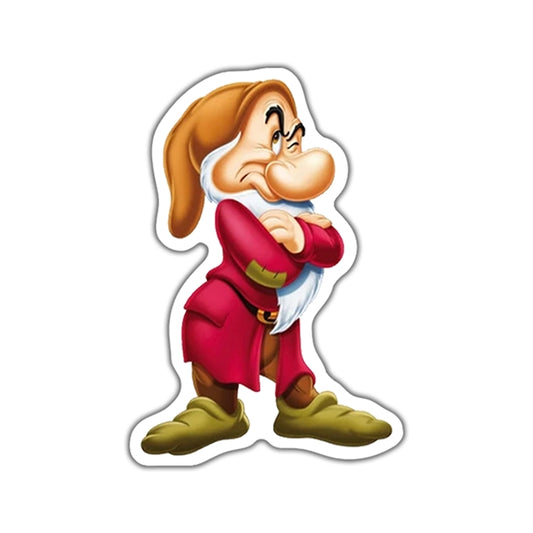 Disney Snow White and the Seven Dwarfs Flat Back Planar Resin - Grumpy