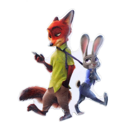 Zootopia Flat Back Planar Resin - Judy Hopps and Nick Wilde