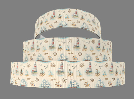 Coastal Collage Grosgrain Ribbon