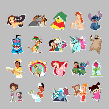 Disney Character Collage Stickers