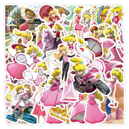 Mario Bros Stickers - Princess Peach
