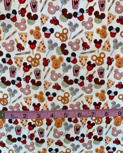 Disney Park Snacks Fabric