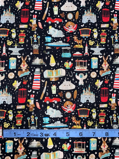 Disney Attraction Park Fabric