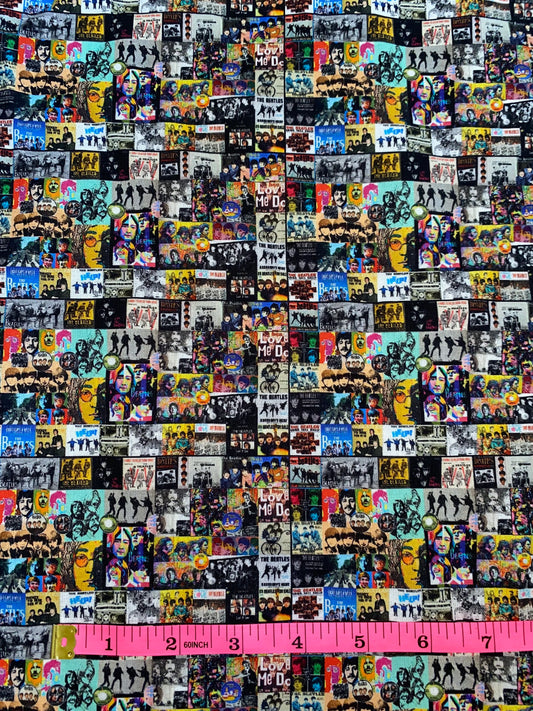 The Beatles Fabric - Small Print