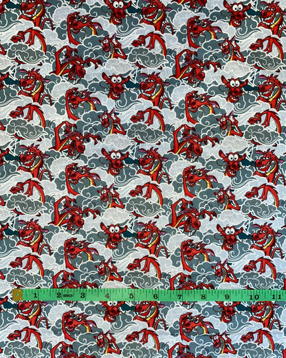 Disney Mulan Mushu Fabric