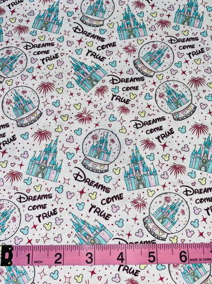 Disney Dreams Come True Park Fabric
