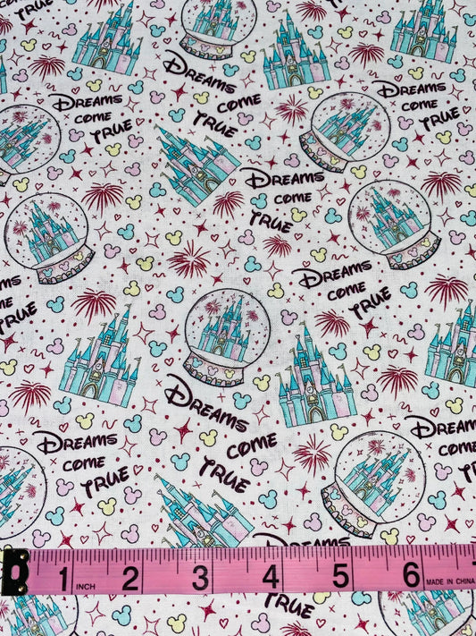 Disney Dreams Come True Park Fabric