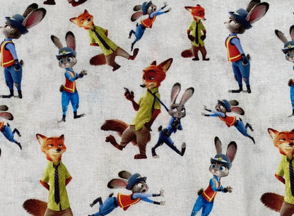 Disney Zootopia Fabric - Nick and Judy