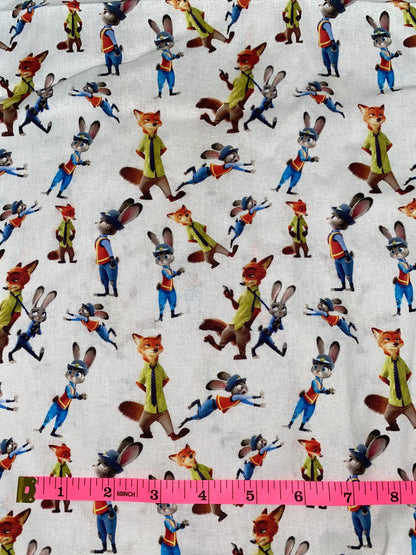 Disney Zootopia Fabric - Nick and Judy