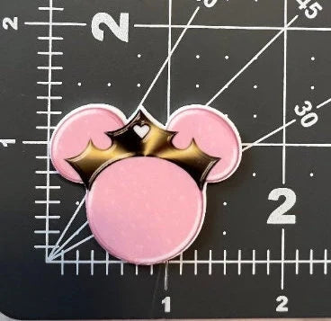 Disney Hidden Mickey Flat Back Planar Resin - Princess