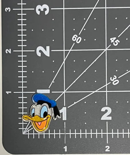 Disney Donald Duck Flat Back Planar Resin - Glitter
