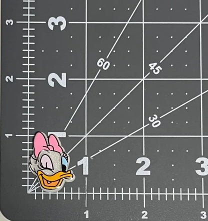 Disney Daisy Duck Flat Back Planar Resin - Glitter