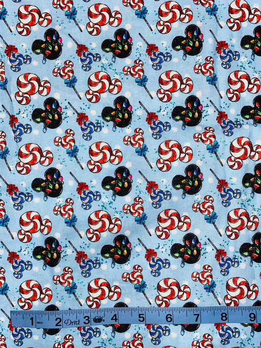 Disney Christmas Fabric Collage