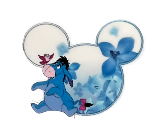 Disney Eeyore Flat Back Planar Resin - Hidden Mickey