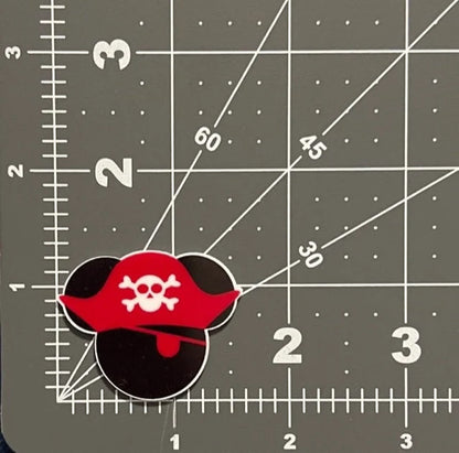 Disney Pirate Mickey Flat Back Planar Resin