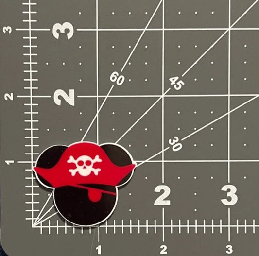 Disney Pirate Mickey Flat Back Planar Resin