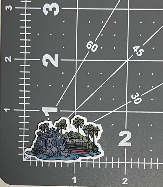 Disney Parks Flat Back Planar Resin - Jungle Cruise