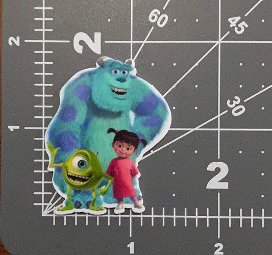 Disney Monster's Inc Flat Back Planar Resin
